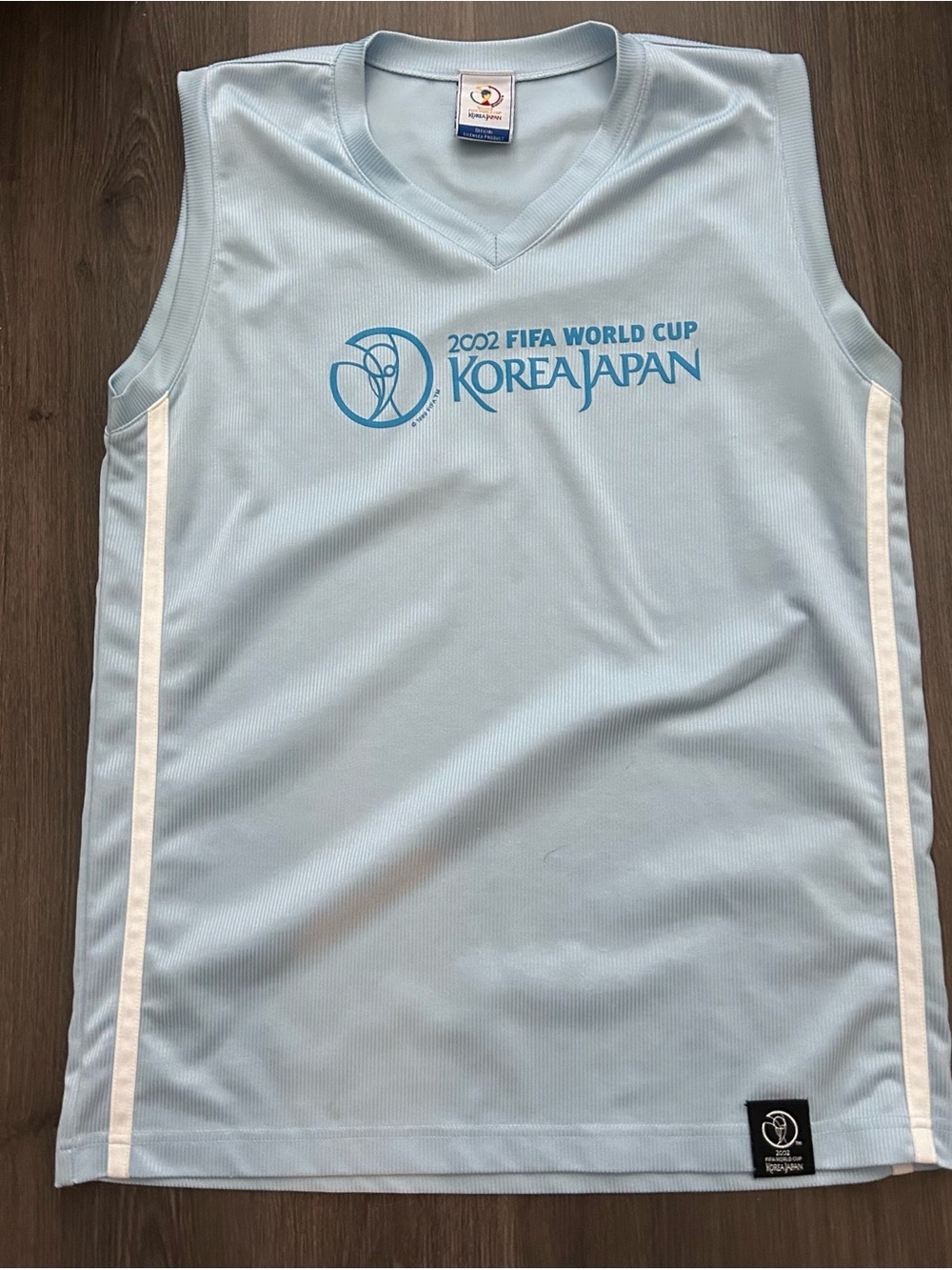 2002 FIFA World Cup Korea Japan Light Blue Sleeveless Jersey